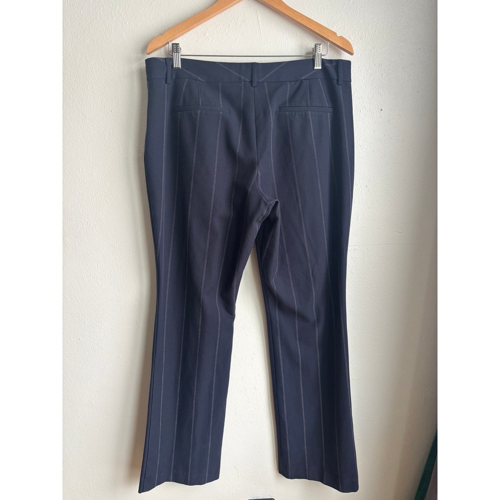 Express Editor Barely Boot Low Rise Pinstripe Str… - image 2